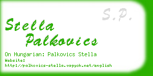 stella palkovics business card